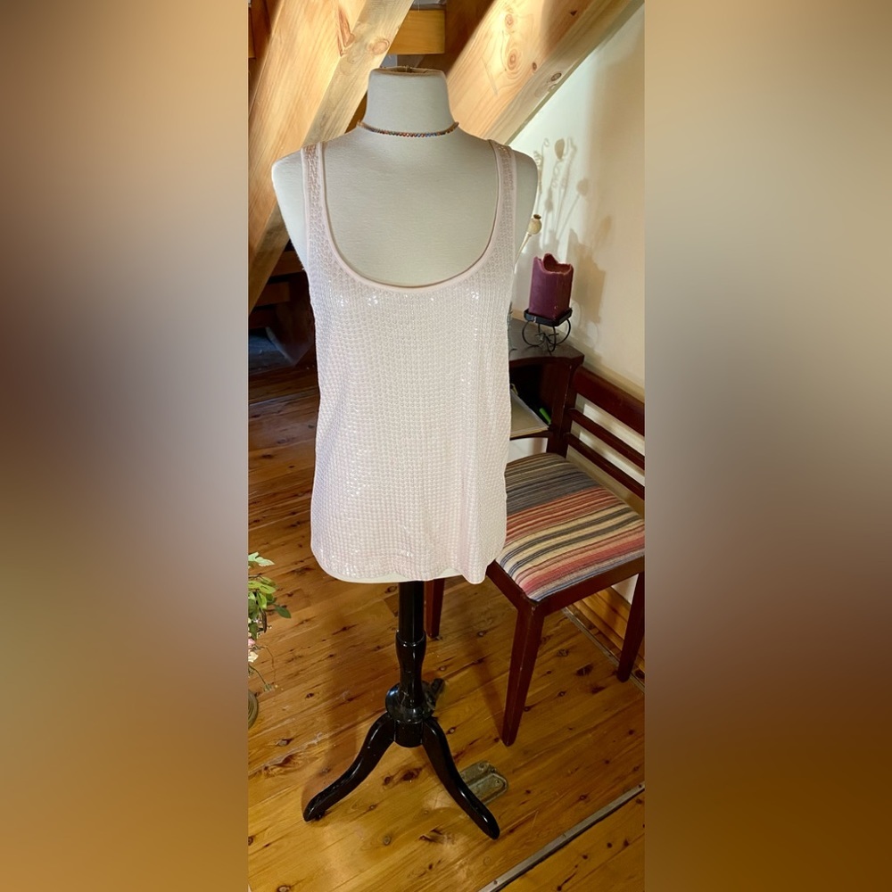 ⚜️J Crew Sequin front Sleeveless Knit Top⚜️  NWT